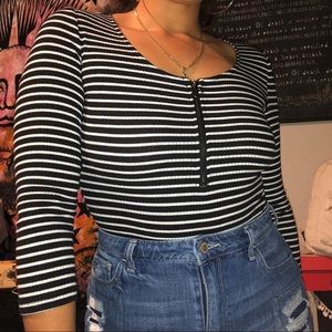 Stripped ribbed Bodysuit! ✨